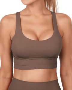 Top Deportivo Corto para Mujer, Sólido, Acanalado, Ligero, Resistente al Viento, Sin Costuras, Cuello Cuadrado, Soporte Alto (Ropa Deportiva para Gimnasio y Yoga) - Product Image 2