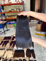 Gran venta de paquetes de cabello crudo cabello humano 8 10 12 pulgadas cabello corto Color Natural Super doble calidad dibujada al por mayor