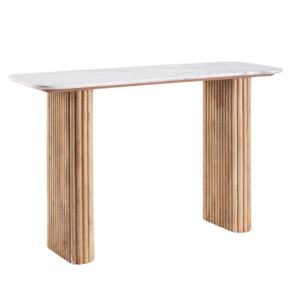 2024 Modrest nordique moderne Console Table finition blanche meubles de salon avec hôtel extérieur pliable entrée couloir avec - Product Image 1