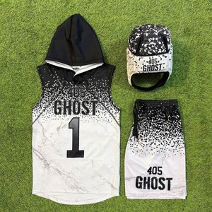 Ensemble Complet Maillot et Short de Football Américain 7 contre 7 Drapeau Américain 2025 – Tenue de Compression Personnalisable pour Jeunes et Hommes 7v7 - Product Image 3
