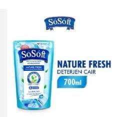 Hot Deal Sosoft Liquid <b>Detergent</b> Nature Fresh Refill 750 ml x 6 - Product Image 2