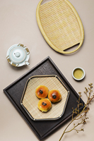 Assiette hexagonale en mélamine 8/10/11/12/14/16 pouces, imitation bambou tressé, plat de service durable, compatible lave-vaisselle, pour cuisine chinoise