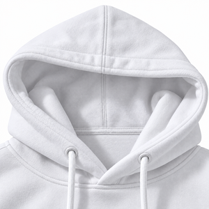 Sweat-shirt à capuche blanc personnalisé pour homme en coton molletonné avec imprimé graphique, style streetwear décontracté - Product Image 3