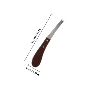 Cortauñas compacto con cuchillas de acero inoxidable, mango de madera, junta reforzada, agarre fuerte, cuchillo para reparar pezuñas, suministros para el cuidado de caballos - Product Image 3