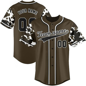 Maillot de softball CT67 en gros de haute qualité avec logo imprimé par sublimation, uniforme personnalisé de football et de baseball - Product Image 3