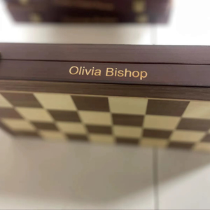 ILAHI's Eco-Friendly Rustic Polished Rectangle <b>Chess</b> <b>Board</b> Game 100% Handmade Pure Wood Animal/Love Style Customized Size <b>Chess</b> - Product Image 1