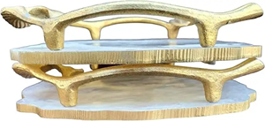 Bandeja Decorativa Rectangular de Resina Moderna, Pulida, Ecológica, Hecha a Mano, Elegante Plato para Servir el Desayuno, Organizador de Joyas, para Café - Product Image 2