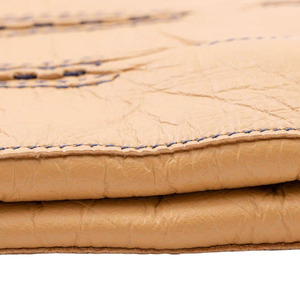 Guantes de piel de oveja hechos a mano para mujer, color canela, con ribete oscuro, suaves, de dedo completo, cálidos para invierno, con forro elegante, para exteriores, fiestas, conducción, con botón a presión - Product Image 6