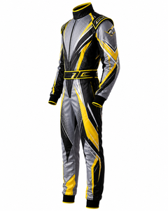 Men's Motorcycle Racing Suit Full Sleeve Sublimation Print Breathable <b>Leather</b> Black Yellow Gray All Seasons Guruna Guruna Z - Product Image 4