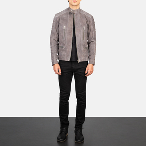 <b>Mens</b> <b>Suede</b> <b>Jacket</b> Minimalist Fashion Outerwear Clean Design Custom OEM Wholesale Manufacturer Sample Service Available Export - Product Image 1