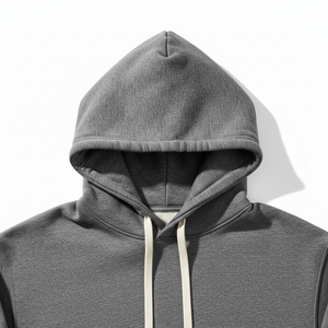Sweat-shirt à capuche en molleton jaune surdimensionné pour homme, coupe classique, couleur unie, pull décontracté, respirant, polyester/coton, 320g, hiver - Product Image 3