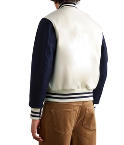 แจ็กเก็ตเบสบอลขนสัตว์คุณภาพสูงสำหรับผู้ชายแจ็คเก็ตเลตเทอร์แมนปักหนังกำมะหยี่แนวสตรีทสำหรับฤดูหนาว - Product Image 2