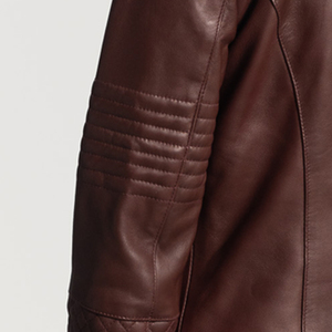 Veste d'hiver matelassée respirante en cuir véritable pour femme, best-seller, avec logo et couleur personnalisés, matériau de haute qualité - Product Image 3