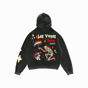 Sweat à capuche oversize Y2K pour homme, streetwear, imprimé graphique vintage, pull épais en molleton 100% coton, hiver, logo personnalisé - Product Image 3
