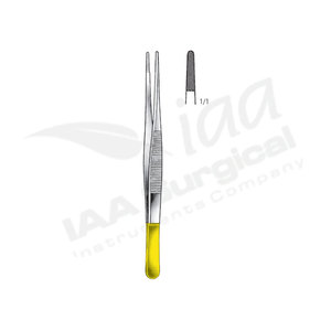 Pinzas para apósitos y tejidos, instrumento quirúrgico de acero inoxidable, grado médico, certificado CE, para uso en cirugía general - Product Image 2