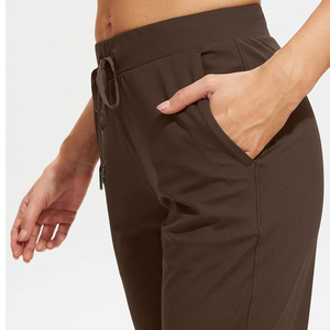 Women's Mid-Waisted Breathable Elastic Waist Summer Cargo Pants Sweatpants Streetwear Joggers Logo Plus Size White OEM Design - Product Image 6