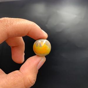 20 mm Yellow Gray Jasper <b>Sphere</b> Natural Indonesian Stone Polished Mini Crystal <b>Ball</b> - Product Image 3