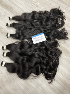 Gran oferta 2025, extensiones de cabello ondulado a granel, cabello humano vietnamita crudo sin procesar, estilo ondulado Natural, sin desprendimiento, sin enredos - Product Image 2