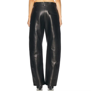 2025 Wholesale Women Fashion Sheep skin leather pants Hot Sale New <b>Stretch</b> snakeskin leather pants breathable - Product Image 5