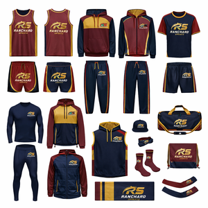 Maillots et shorts de basketball OEM, vêtements de sport personnalisés avec logo, kit de basketball haute performance, léger et respirant, sur mesure - Product Image 1
