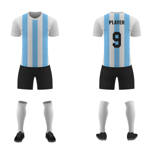 OEM Football Jersey Custom Blank Wholesale Printed Sublimated Mesh 100% <b>Polyester</b> Team Numbers Long Short Sleeve V Neck - Product Image 3