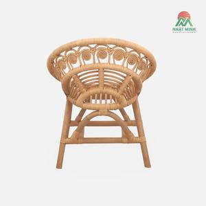 Chaise en rotin artisanale pour enfant, siège pour bébé garçon et fille, faite à la main, pour chambre d'enfant - Product Image 2