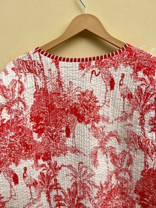 Indian Handmade 100% Cotton Eco-Friendly Quilted Anti-Wrinkle Breathable Quick Dry Front Pocket <b>Covered</b> <b>Button</b> Winter Regular - Product Image 4