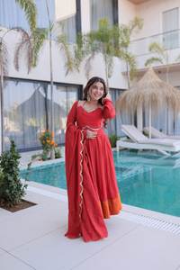 Robe Salwar Anarkali Traditionnelle Exclusive pour Femmes Indiennes et Pakistanaises, Style Fantaisie, Prix de Gros - Product Image 3