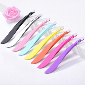 Newest Stainless Steel Eyebrow Tweezers Eyelashes Hair Removal Slanted Puller Eye Brow Trimmer Makeup Beauty Tools - Product Image 3