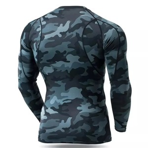 Custom Logo Mens Rash Guard Compression Sports T Shirt For Gym Fitness Training Running Workout <b>Surfing</b> And Outdoor Sports Activ - Product Image 1