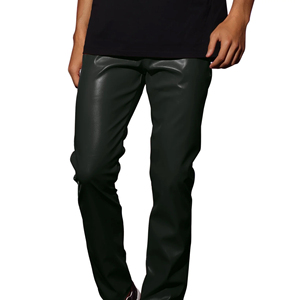 Pantalones de Cuero Casuales Ligeros para Hombre, Fabricados en Fábrica, Venta Caliente, Alta Calidad, Venta al Por Mayor, MOQ Bajo, Impermeables, Transpirables, Cintura Elástica - Product Image 2