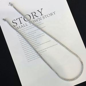 Bijoux en diamants de laboratoire certifiés IGI, collier tennis en diamants de laboratoire CVD HPHT, bijoux fins personnalisables - Product Image 1
