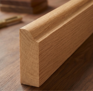 Moldura de Madera para Zócalo, Longitud Personalizada, Superficie Lisa, Duradera, Ecológica, Decoración de Edificios, Diseño Tradicional - Product Image 1
