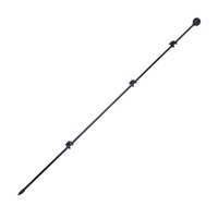 Postes de Fibra de Vidrio de 1100 mm, Fáciles de Instalar, Resistentes a los Rayos UV y al Agua, de Alta Resistencia, Diseño Moderno, Marca HPSFENCE para Cercas Eléctricas