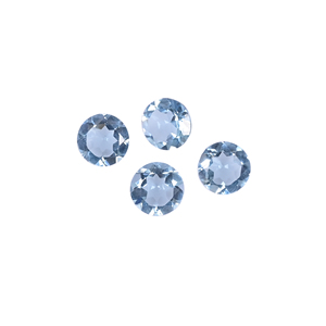 Gemas Naturales Ishu de Topacio Azul, Corte Redondo de 5.5 Quilates, 8x8 mm, Gema Suelta Personalizable para Joyería - Product Image 6