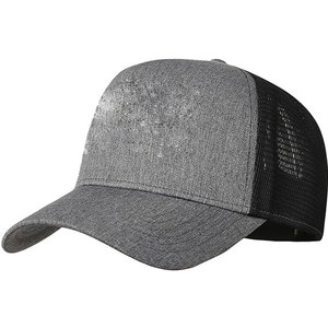 หมวกแก๊ปตาข่ายสีดำแบบยูนิเซ็กซ์ 6 แผง ปรับขนาดได้ด้วย Snapback สีพื้น ระบายอากาศดี สไตล์ลำลอง ใส่ได้ทุกฤดู - Product Image 1