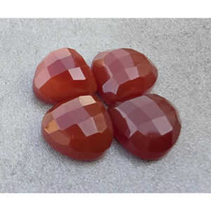 พลอยออนิกซ์สีแดงธรรมชาติ ทรงเหลี่ยมขัดเงา แบบคาโบชอง ขนาดมาตรฐาน สำหรับขายส่ง อุปกรณ์ทำเครื่องประดับ - Product Image 5
