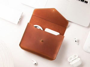Minimalist Leather Cable Organizer Premium Cord Keeper Travel <b>Tech</b> Wrap Headphone Wire Management Strap Custom LCO-0004 - Product Image 5