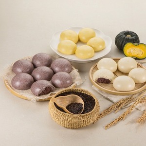 [MILWON] Snack de boulangerie coréenne : Boulette de blé coréenne cuite à la vapeur avec garniture aux haricots rouges pour la gamme de snacks coréens en vente au détail - Product Image 3