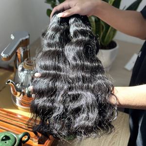 ผมเรมี่ดิบจีนแบบไม่ผ่านกระบวนการผมลอนธรรมชาติเครื่องต่อผมทอสองชั้น - Product Image 6