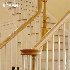 Escalera interior Barandilla de madera Barandilla decorativa y barandilla Proveedor SSR VINA - Product Image 3