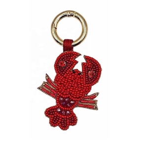 Llavero de Cangrejo Rojo con Cuentas de Cristal Hechas a Mano, para Llaves o como Adorno de Bolso, Llaveros con Cuentas, Accesorios Perfectos para Regalo de Chicas - Product Image 3