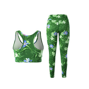 Conjunto de Yoga para Mujer, de Venta Caliente, para Fitness y Entrenamiento, Ligero, Transpirable, de Secado Rápido, Ropa de Gimnasio sin Costuras, Diseño Personalizado con Logotipo - Product Image 3