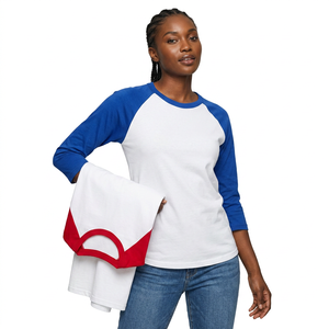 เสื้อยืดเบสบอลแขนยาวผ้าโพลีเอสเตอร์แห้งเร็ว - Product Image 4