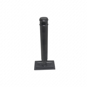 High Quality Stainless Steel <b>Single</b> <b>Blade</b> Safety <b>Razor</b> Black Matte Finish Reusable Grooming <b>Razor</b> for Men Wholesale - Product Image 3