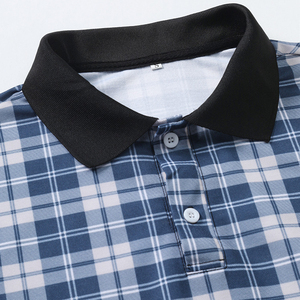 Chemises polo pour hommes à sublimation, couleur unie, respirantes, en coton, manches courtes, vente en gros, personnalisées, haute qualité - Product Image 4