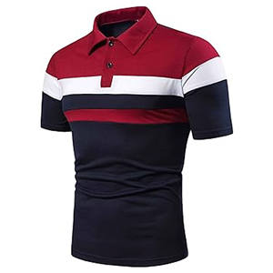 Camiseta Polo Casual y Formal de Manga Corta para Unisex, Color Sólido, Transpirable, Estampada, Camisetas Polo para Hombre al por Mayor - Product Image 1