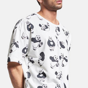 T-shirts Homme Tendance Haut de Gamme en Coton Lourd 100% Personnalisables Impression Personnalisée Coupe Oversize Épaules Tombantes Col Rond Style Urbain - Product Image 5