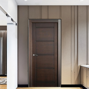 Mobilier moderne pour la maison et le bureau Porte en MDF plaqué bambou massif avec finition intérieure en métal pour appartements - Product Image 5