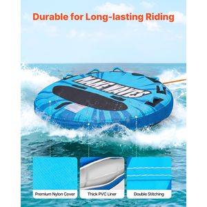 Tubo Gonfiabile in PVC per 3 Persone, Capacità 510 libbre, per Sport Acquatici e Traino da Barca - Product Image 3